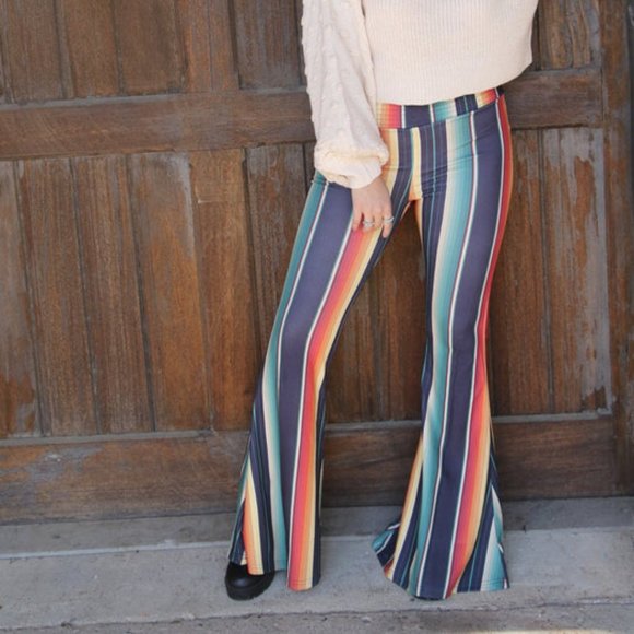 Pants - Sale ONE LEFT: Serape Wide Bells